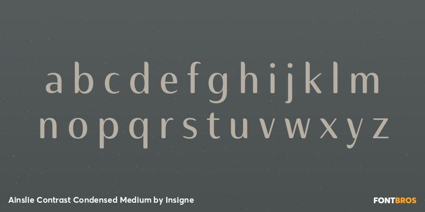 Ainslie Contrast Condensed Medium Font Poster #3