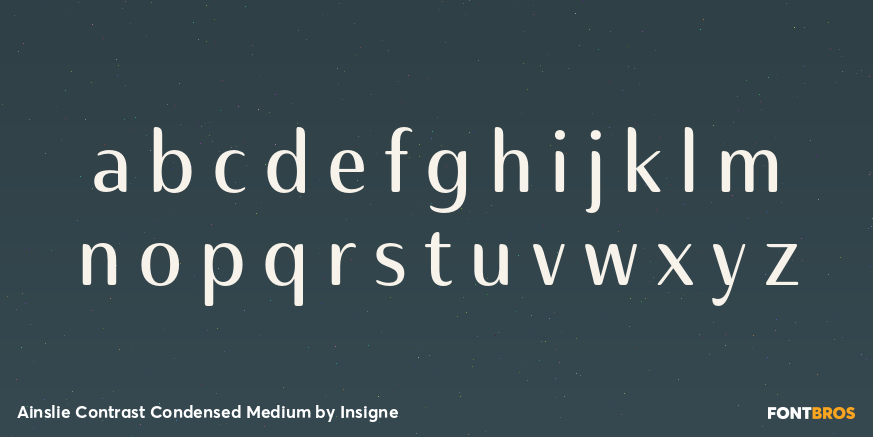 Ainslie Contrast Condensed Medium Font Poster #1