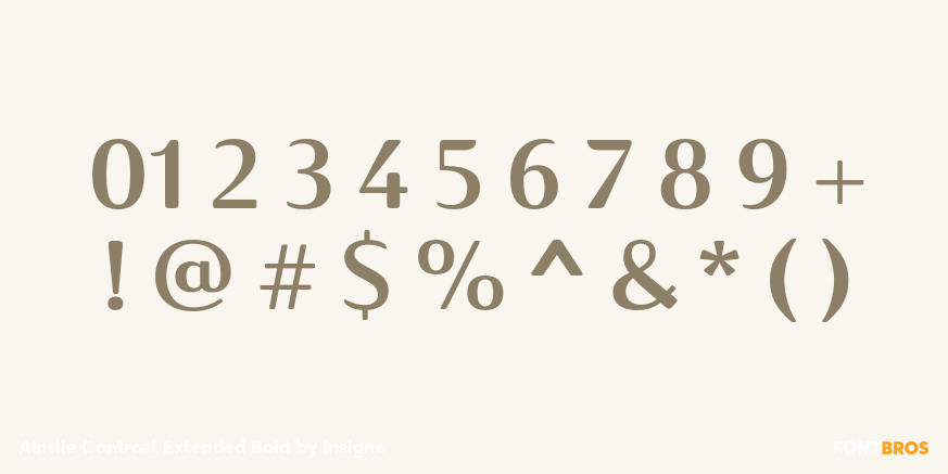 Ainslie Contrast Extended Bold Font Poster #4