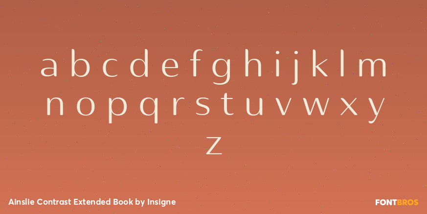 Ainslie Contrast Extended Book Font Poster #1