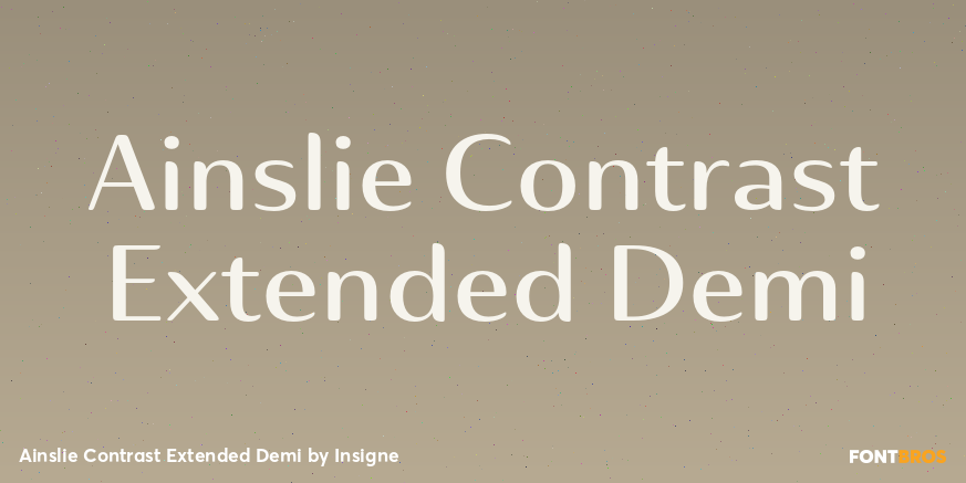 Ainslie Contrast Extended Demi Font Poster #1
