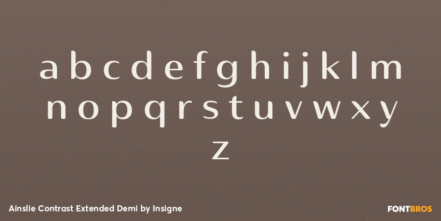 Ainslie Contrast Extended Demi Font Poster #3