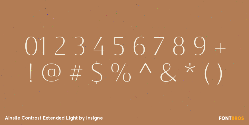 Ainslie Contrast Extended Light Font Poster #4