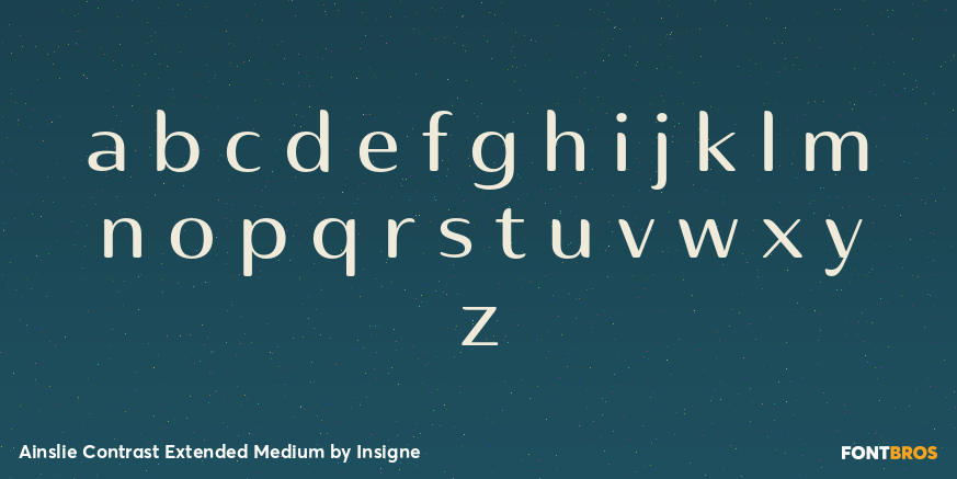 Ainslie Contrast Extended Medium Font Poster #3