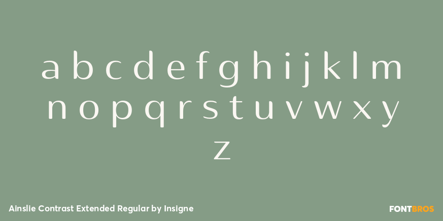 Ainslie Contrast Extended Regular Font Poster #3
