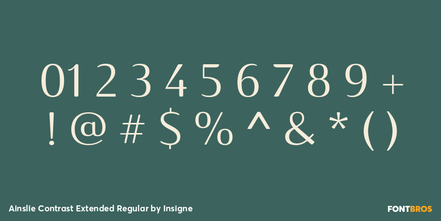 Ainslie Contrast Extended Regular Font Poster #4