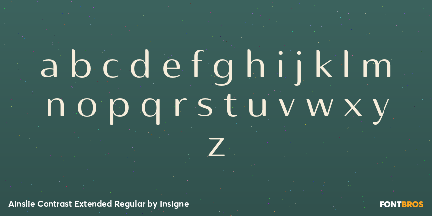 Ainslie Contrast Extended Regular Font Poster #1