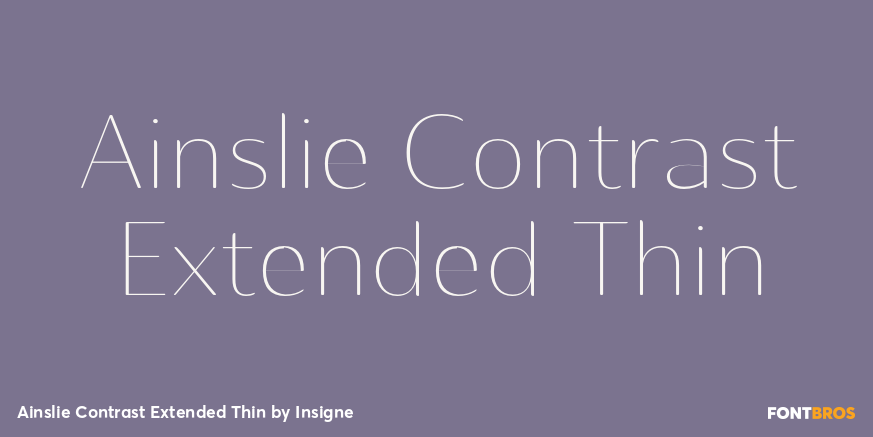 Ainslie Contrast Extended Thin Font Poster #1
