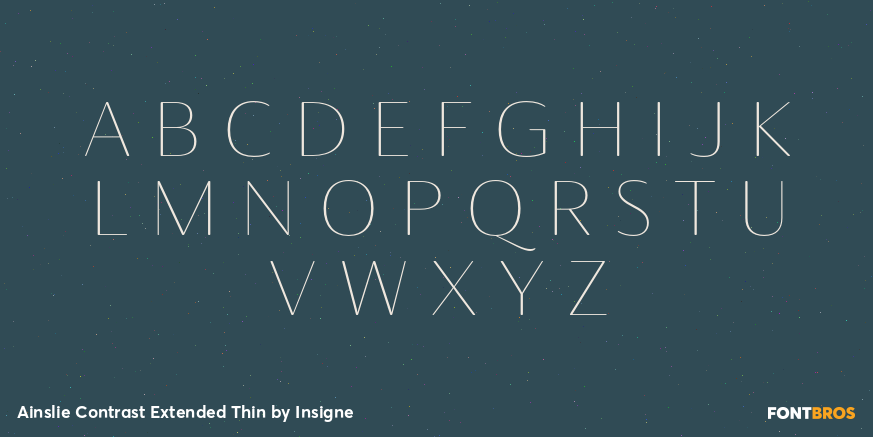Ainslie Contrast Extended Thin Font Poster #2