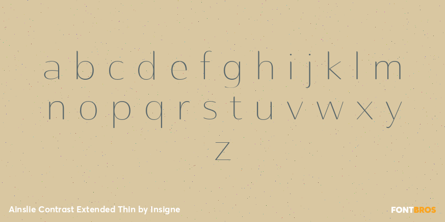 Ainslie Contrast Extended Thin Font Poster #3