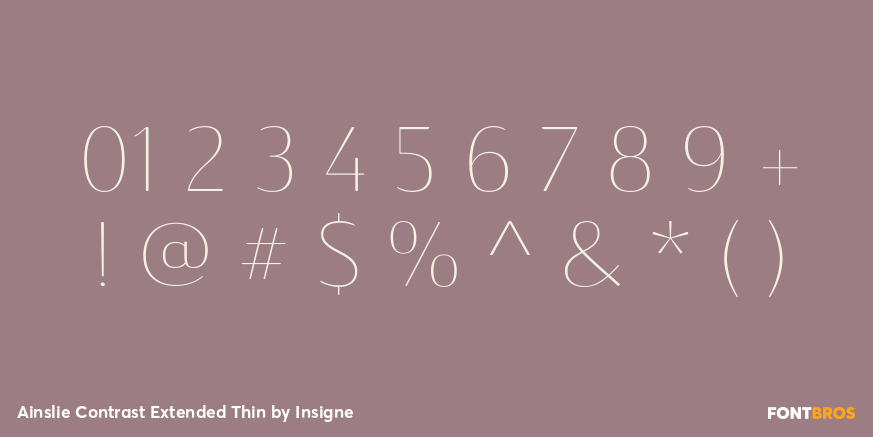 Ainslie Contrast Extended Thin Font Poster #4