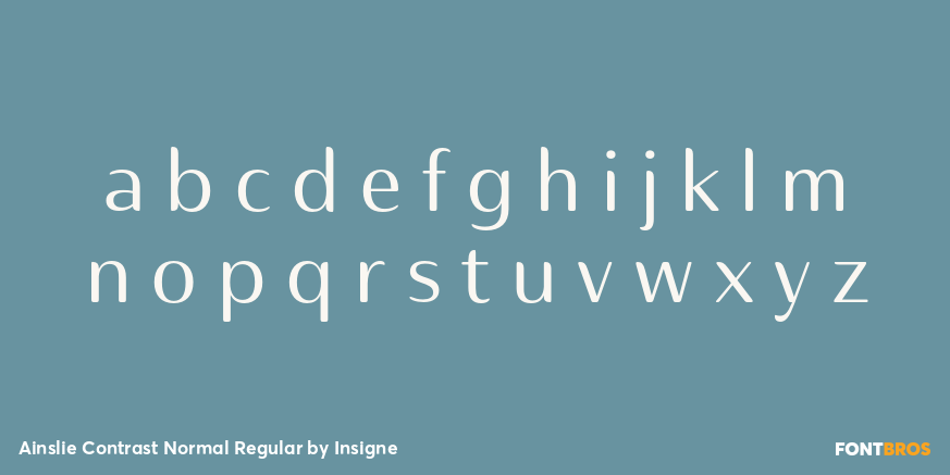 Ainslie Contrast Normal Regular Font Poster #1