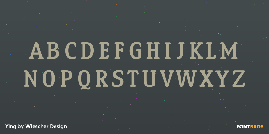 Ying Font Poster #1