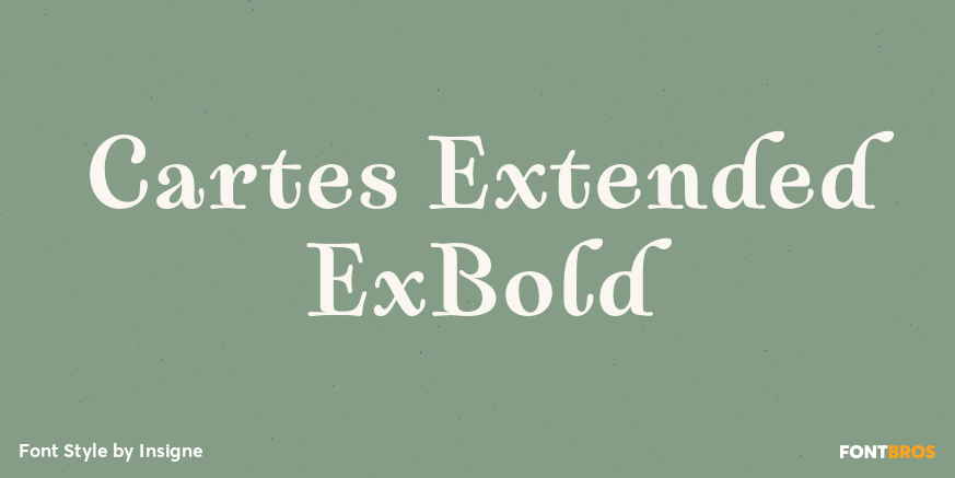 Cartes Extended ExBold Font Poster #1