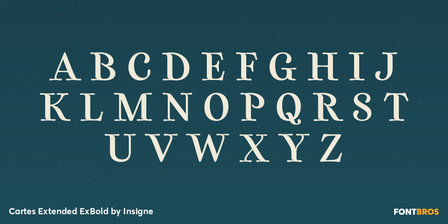 Cartes Extended ExBold Font Poster #2