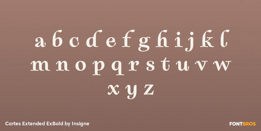 Cartes Extended ExBold Font Poster #3