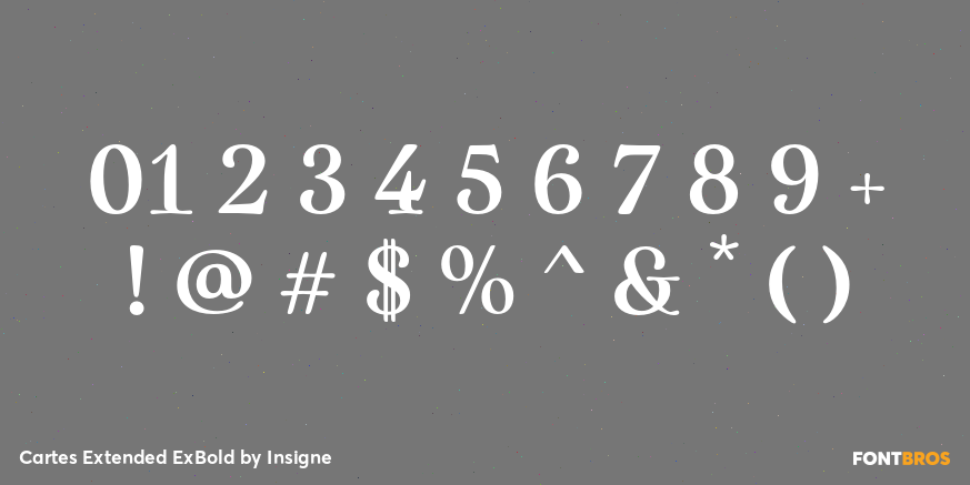 Cartes Extended ExBold Font Poster #4