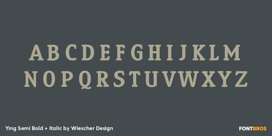 Ying Semi Bold + Italic Font Poster #2