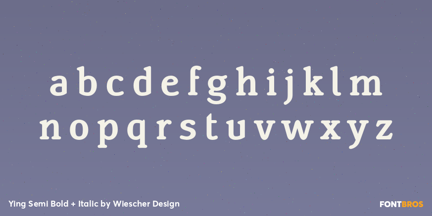 Ying Semi Bold + Italic Font Poster #3