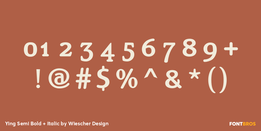 Ying Semi Bold + Italic Font Poster #4