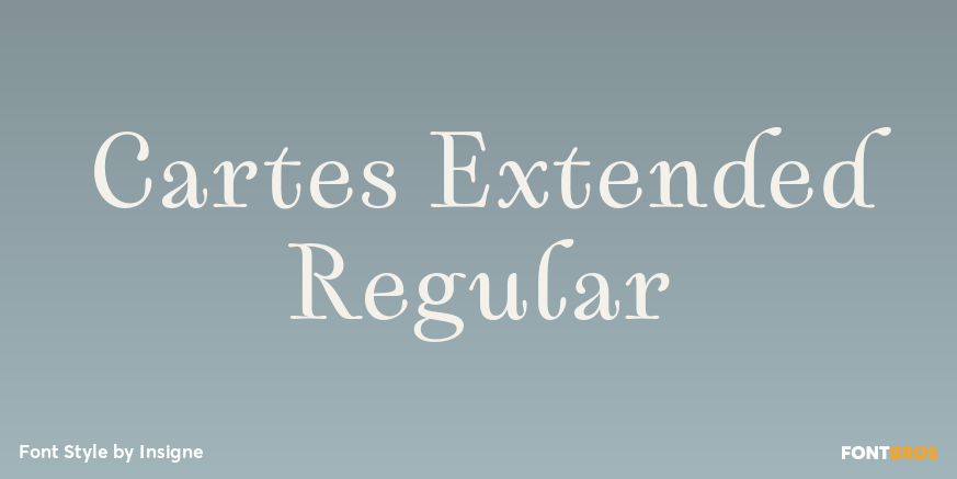 Cartes Extended Regular Font Poster #1