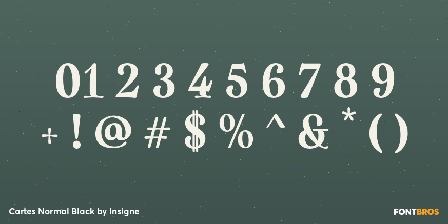 Cartes Normal Black Font Poster #1