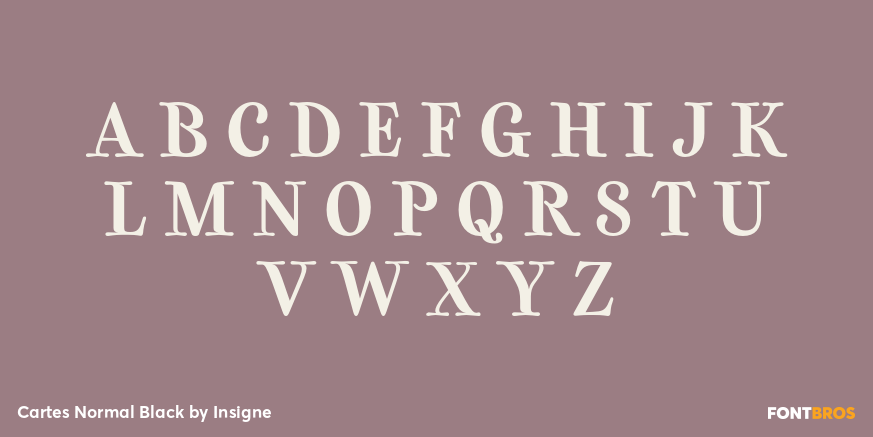 Cartes Normal Black Font Poster #2