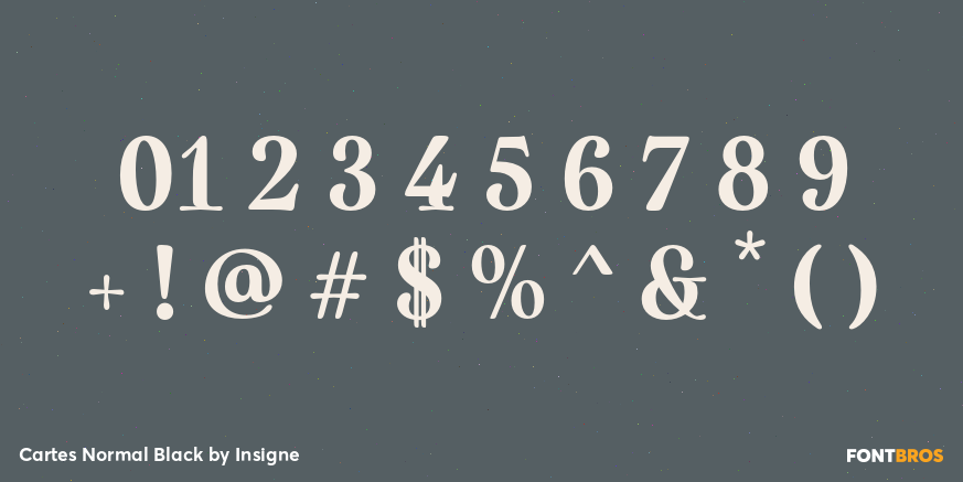 Cartes Normal Black Font Poster #4