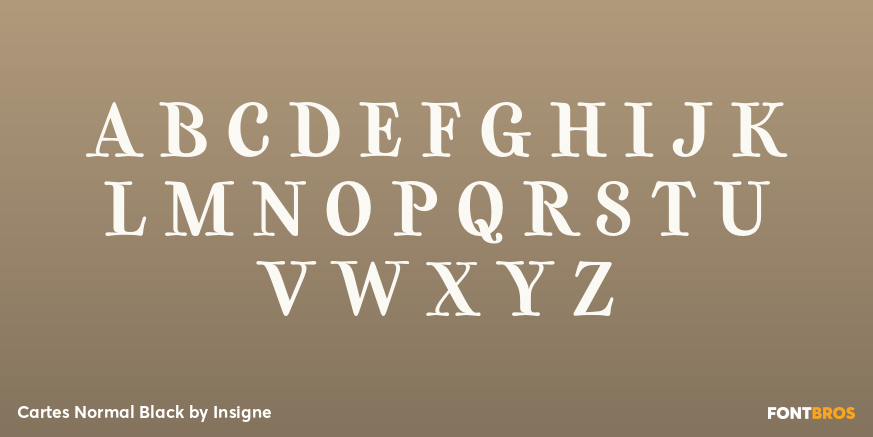 Cartes Normal Black Font Poster #1