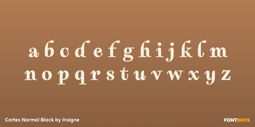 Cartes Normal Black Font Poster #1