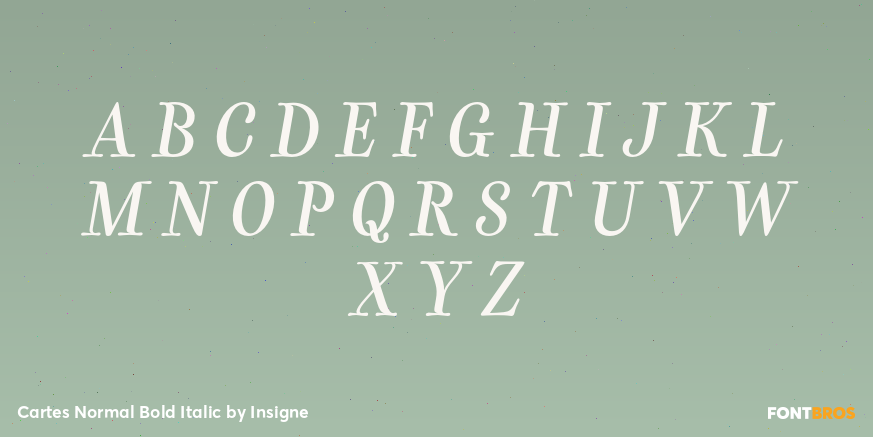 Cartes Normal Bold Italic Font Poster #1