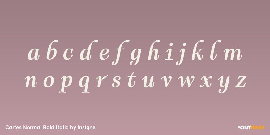 Cartes Normal Bold Italic Font Poster #1