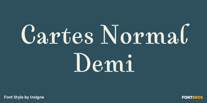 Cartes Normal Demi Font Poster #1