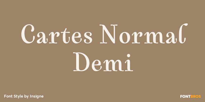 Cartes Normal Demi Font Poster #1