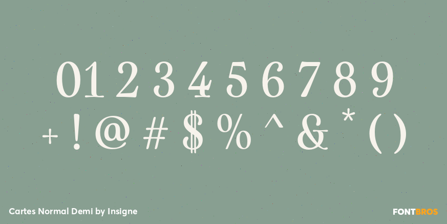 Cartes Normal Demi Font Poster #4