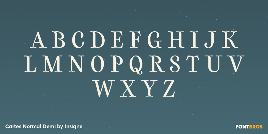 Cartes Normal Demi Font Poster #1