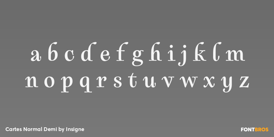 Cartes Normal Demi Font Poster #1