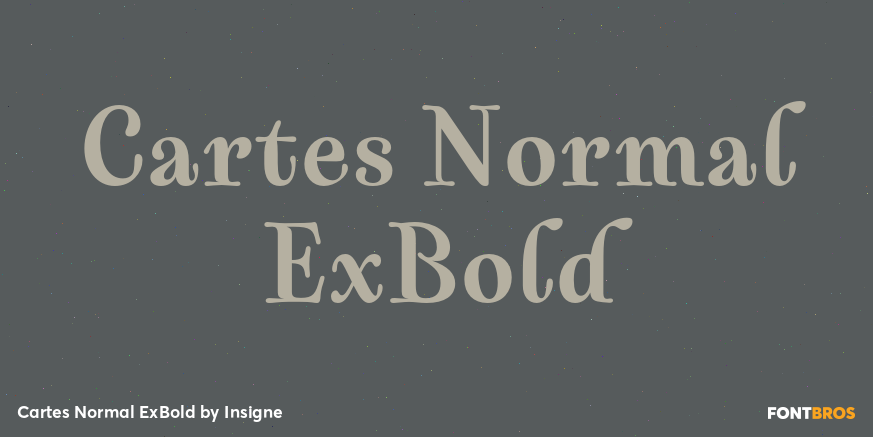 Cartes Normal ExBold Font Poster #1