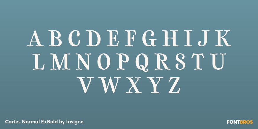 Cartes Normal ExBold Font Poster #2