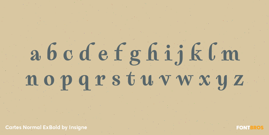 Cartes Normal ExBold Font Poster #3