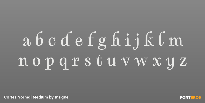 Cartes Normal Medium Font Poster #3