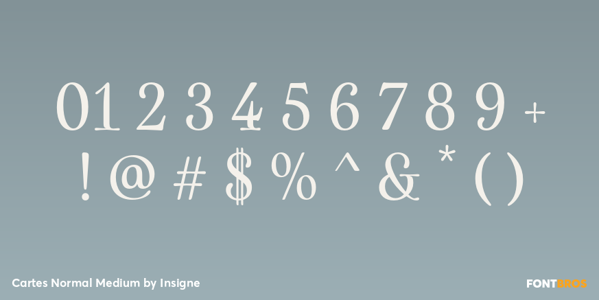 Cartes Normal Medium Font Poster #4