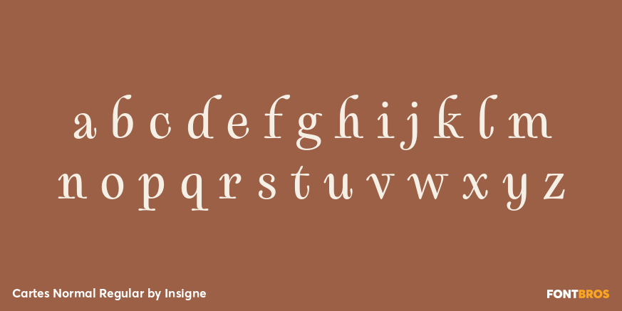 Cartes Normal Regular Font Poster #3