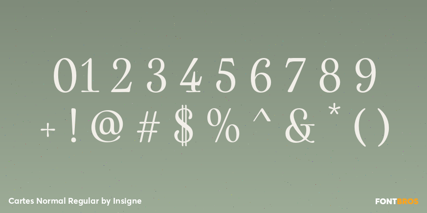 Cartes Normal Regular Font Poster #4