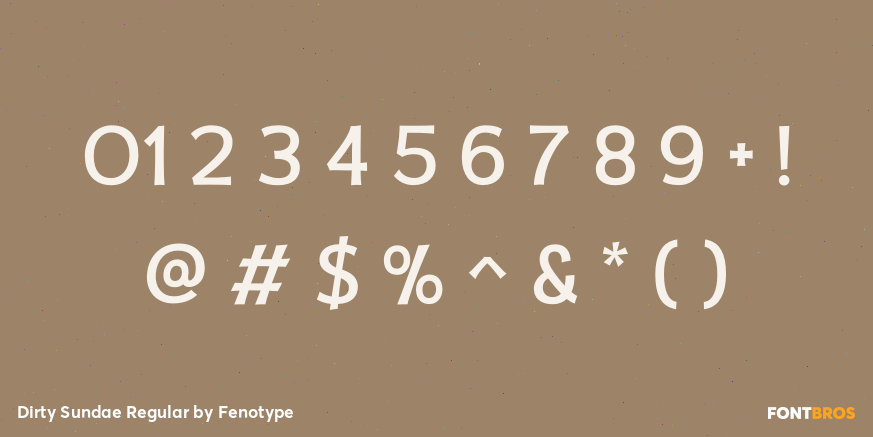 Dirty Sundae Regular Font Poster #1