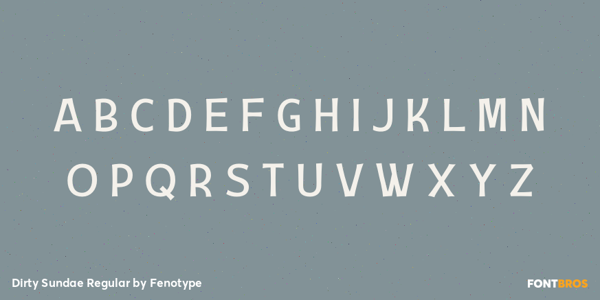 Dirty Sundae Regular Font Poster #2