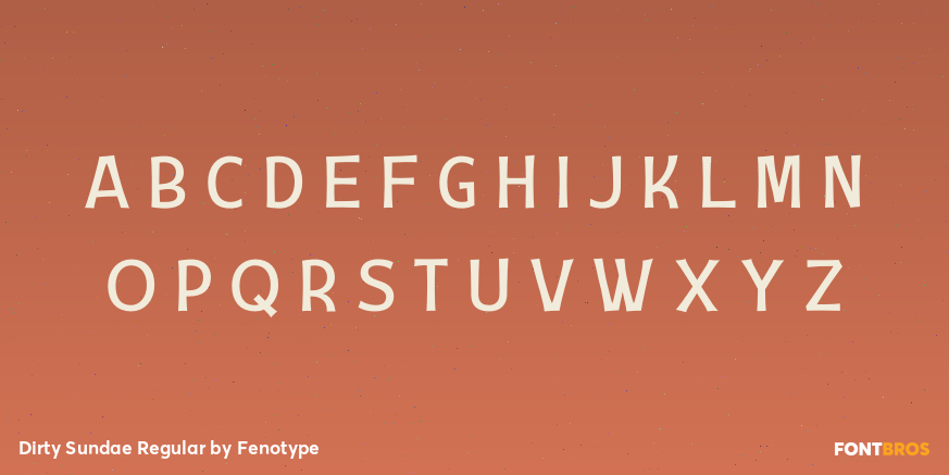 Dirty Sundae Regular Font Poster #3