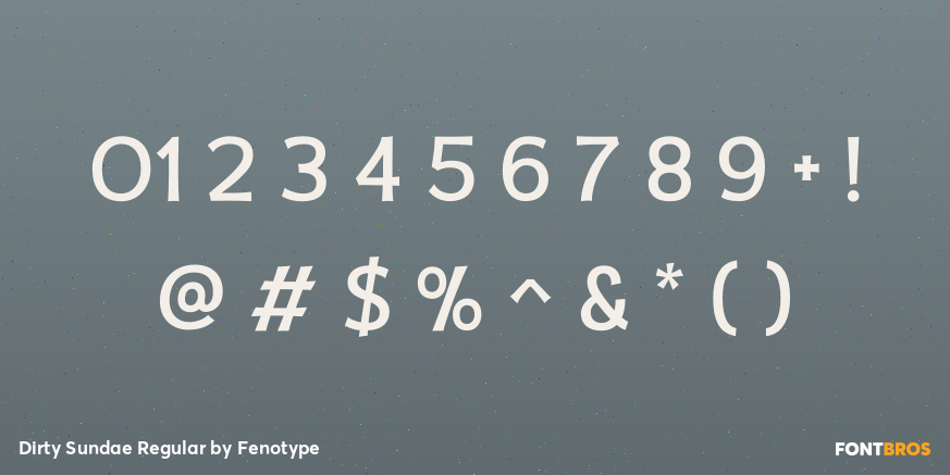 Dirty Sundae Regular Font Poster #4