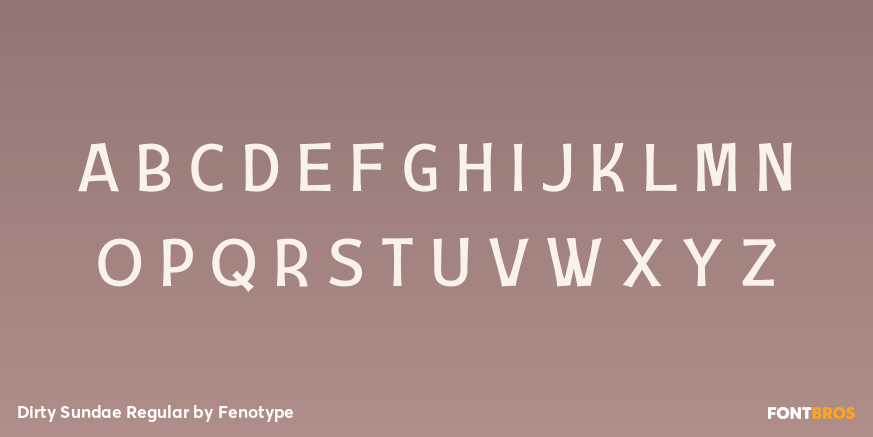 Dirty Sundae Regular Font Poster #1