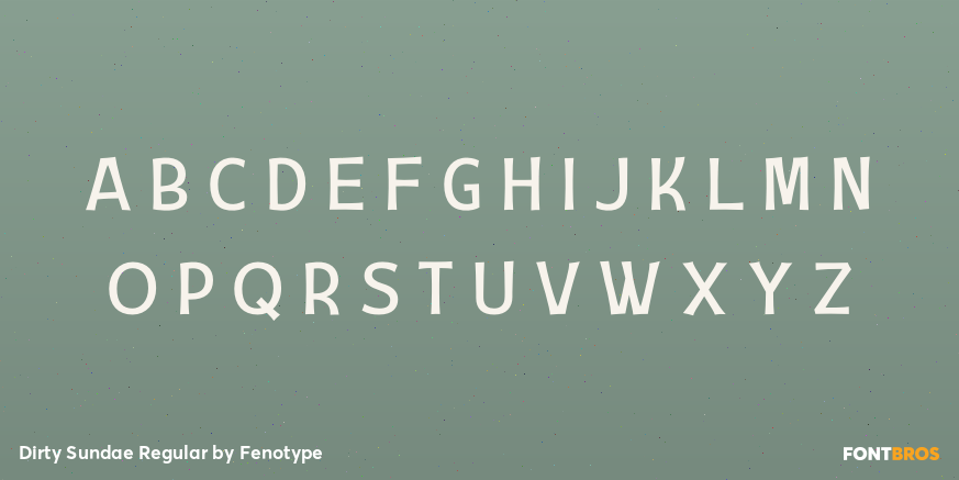 Dirty Sundae Regular Font Poster #1